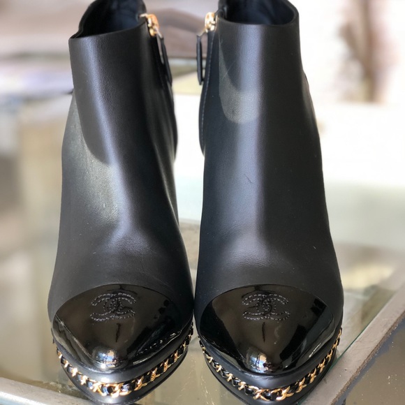 CHANEL Shoes - CHANEL black booties! ❤️